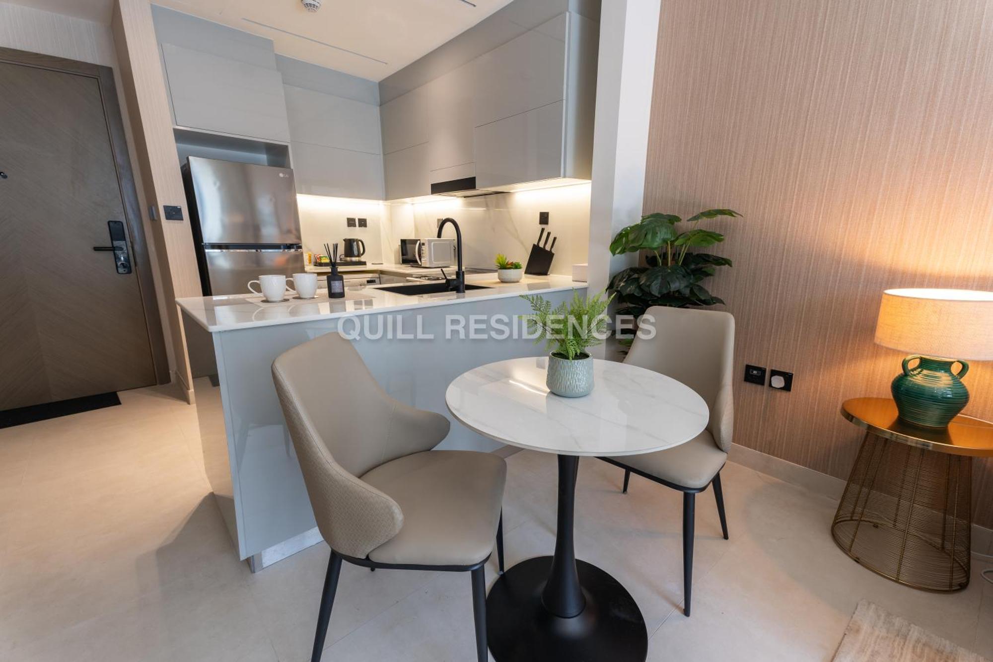 Quill Residence At Binghatti Canal 1 Bedroom Canal View Dubai Bagian luar foto