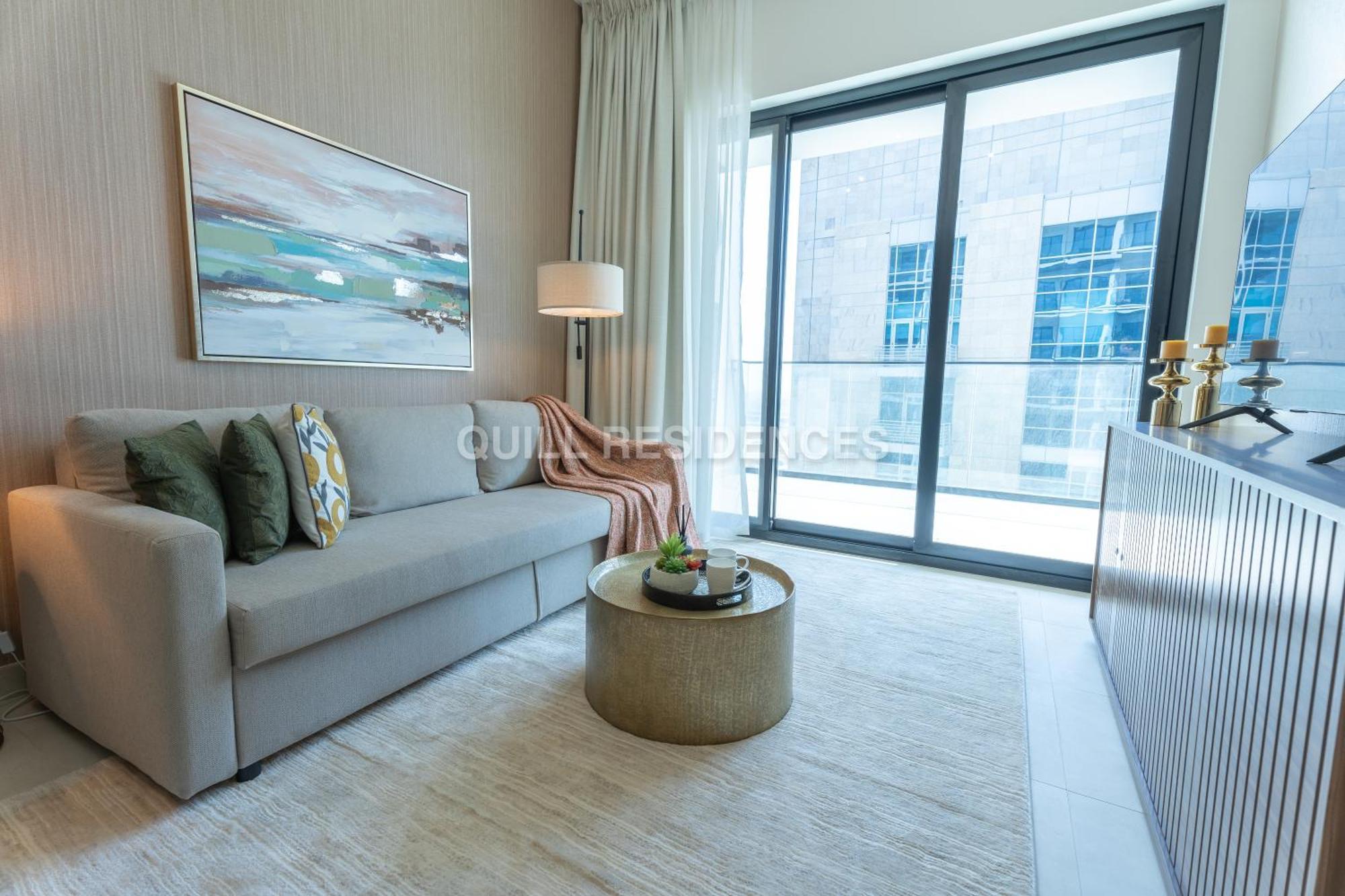 Quill Residence At Binghatti Canal 1 Bedroom Canal View Dubai Bagian luar foto