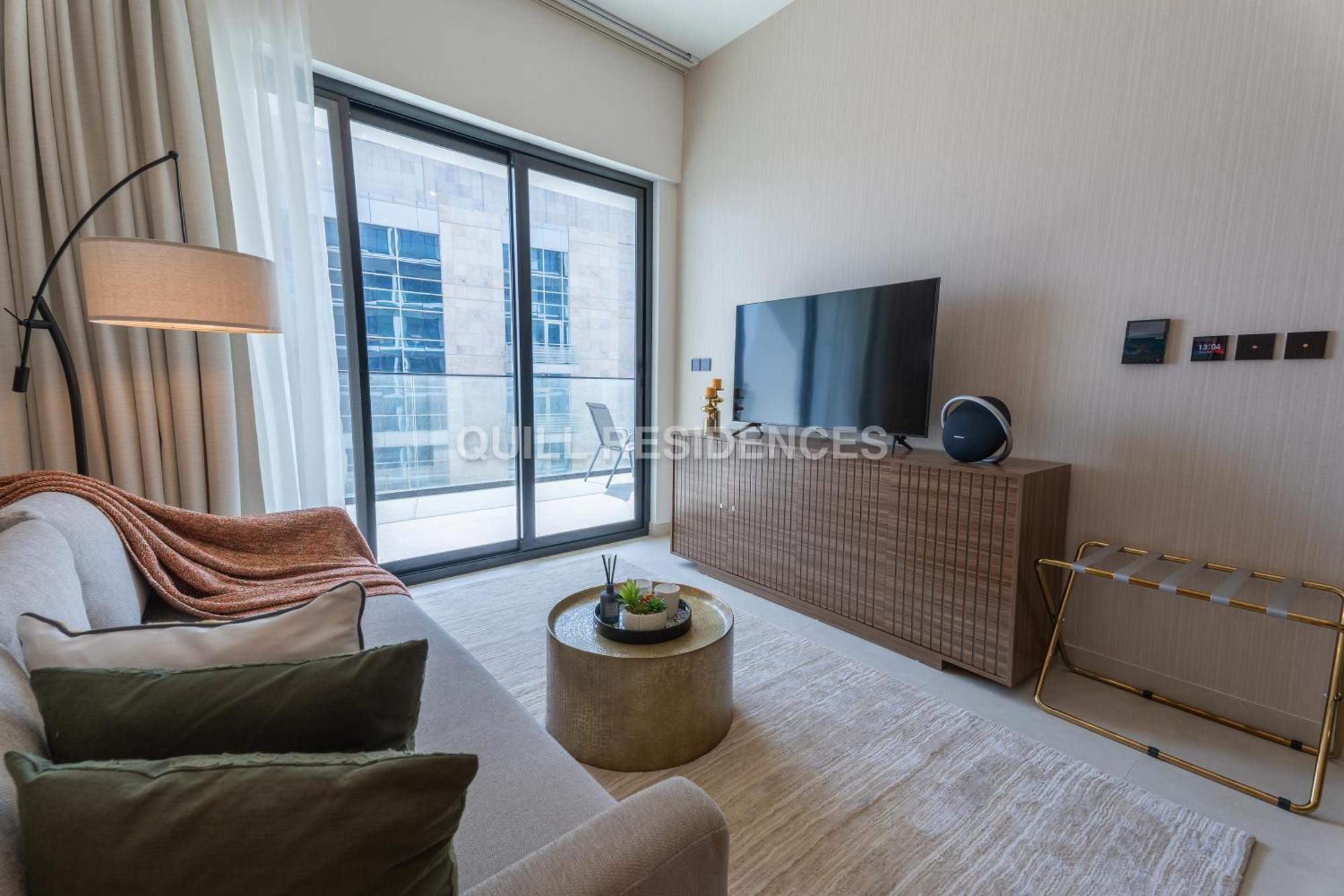 Quill Residence At Binghatti Canal 1 Bedroom Canal View Dubai Bagian luar foto