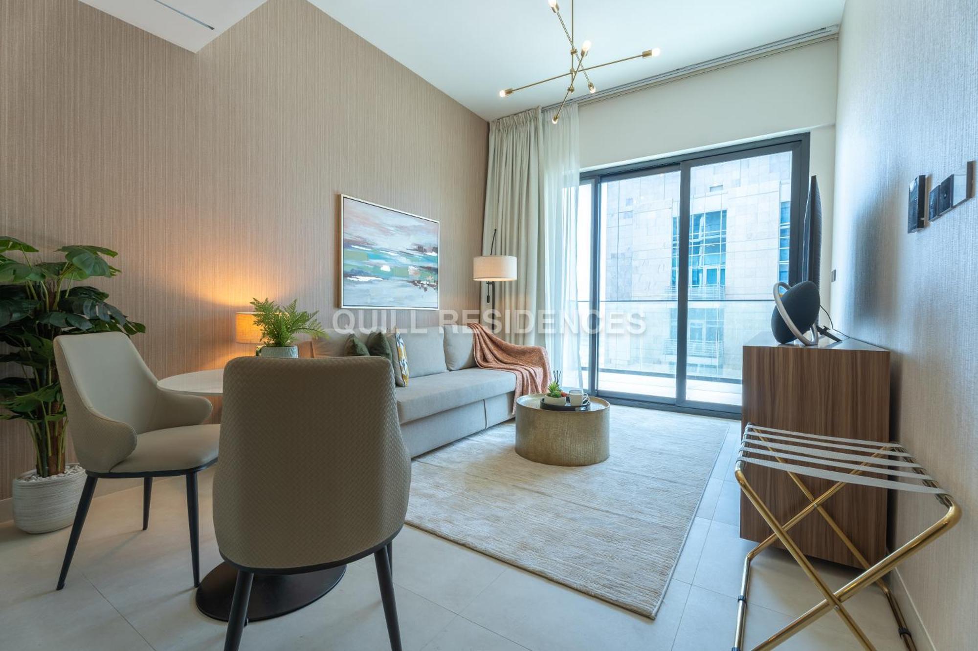 Quill Residence At Binghatti Canal 1 Bedroom Canal View Dubai Bagian luar foto