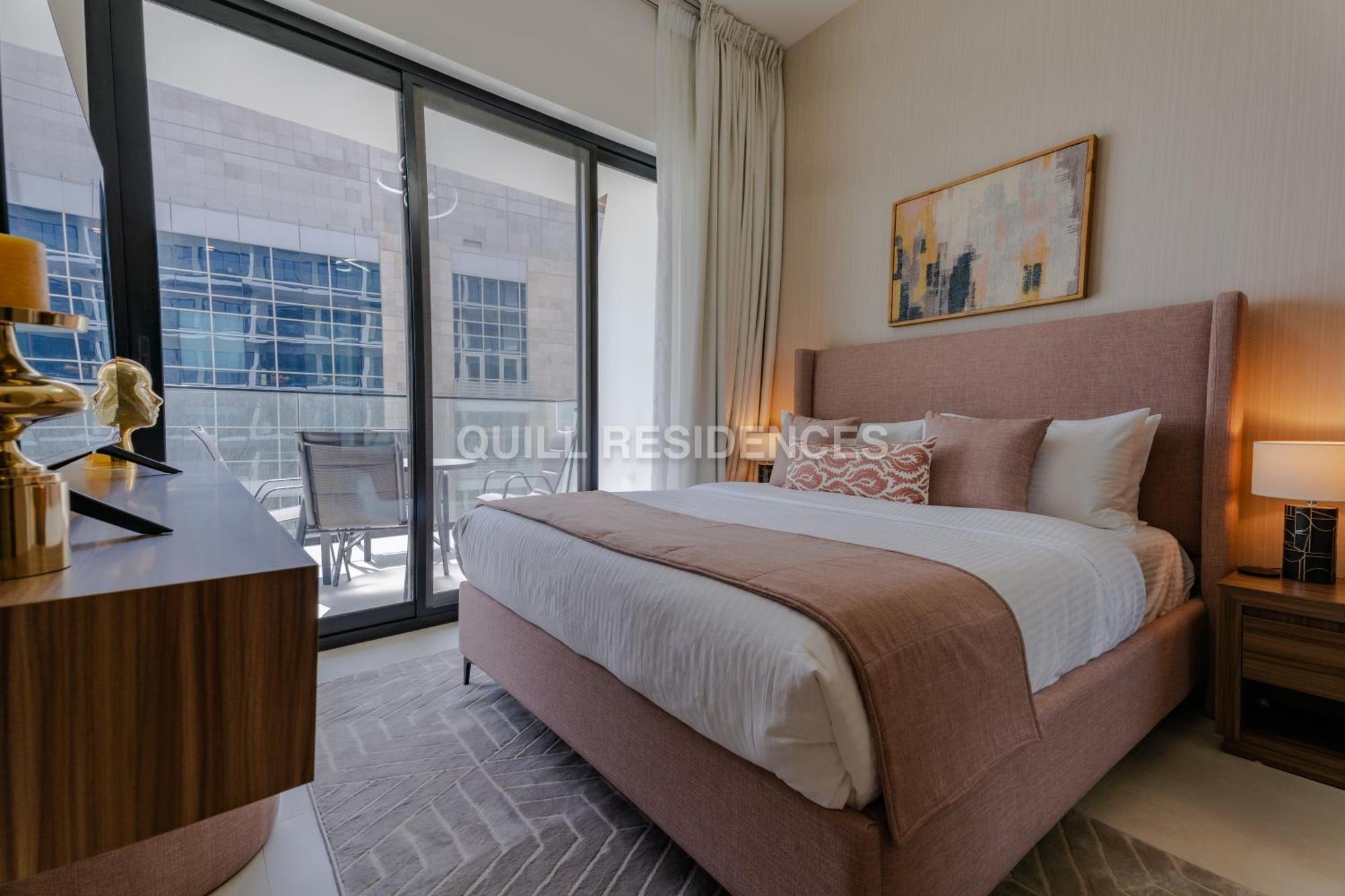 Quill Residence At Binghatti Canal 1 Bedroom Canal View Dubai Bagian luar foto